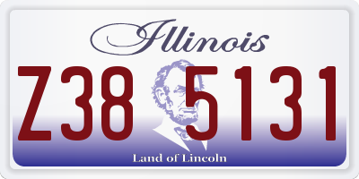 IL license plate Z385131