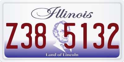 IL license plate Z385132