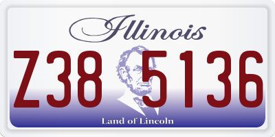 IL license plate Z385136