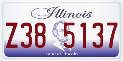 IL license plate Z385137