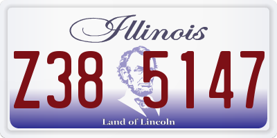 IL license plate Z385147