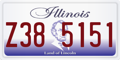 IL license plate Z385151
