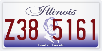 IL license plate Z385161