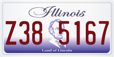 IL license plate Z385167