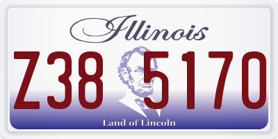 IL license plate Z385170