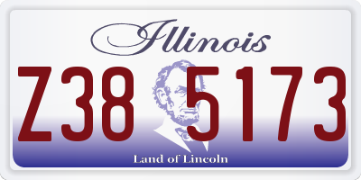 IL license plate Z385173
