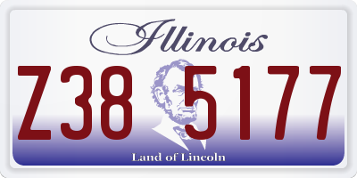 IL license plate Z385177