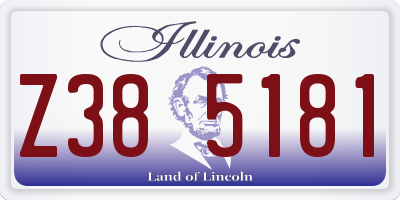 IL license plate Z385181