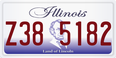 IL license plate Z385182