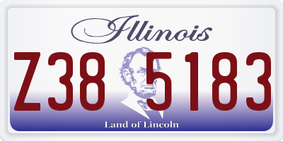 IL license plate Z385183