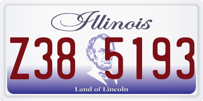 IL license plate Z385193