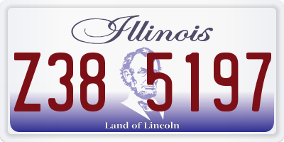 IL license plate Z385197