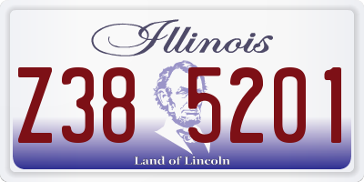 IL license plate Z385201