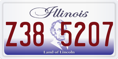 IL license plate Z385207