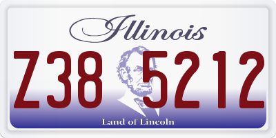 IL license plate Z385212