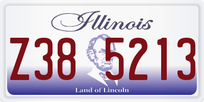 IL license plate Z385213