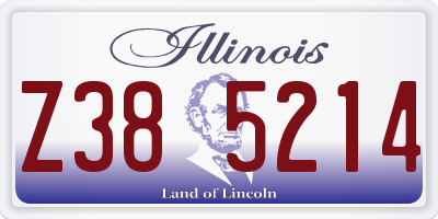 IL license plate Z385214