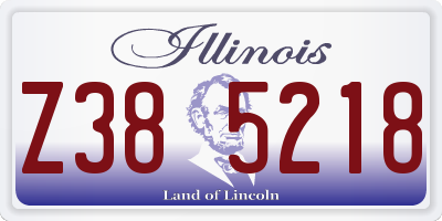 IL license plate Z385218