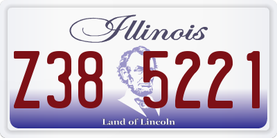 IL license plate Z385221