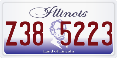 IL license plate Z385223