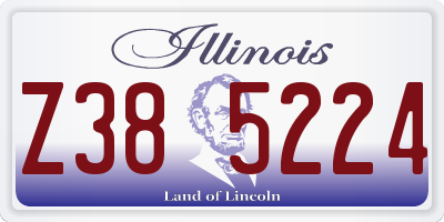IL license plate Z385224