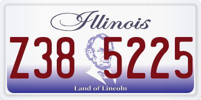 IL license plate Z385225