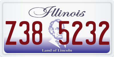 IL license plate Z385232