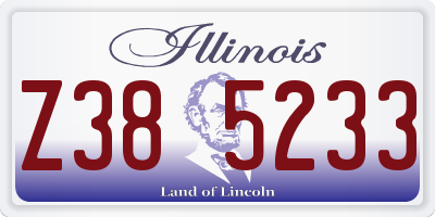 IL license plate Z385233