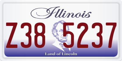 IL license plate Z385237