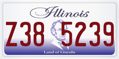IL license plate Z385239