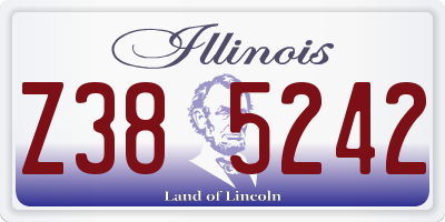 IL license plate Z385242