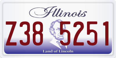 IL license plate Z385251