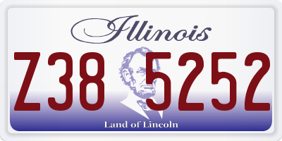 IL license plate Z385252
