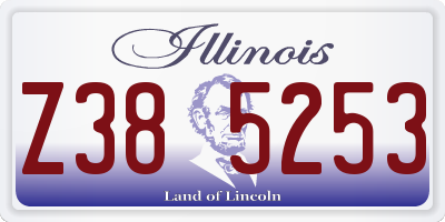 IL license plate Z385253