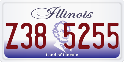 IL license plate Z385255