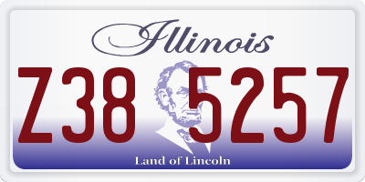 IL license plate Z385257