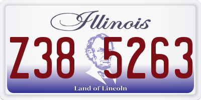 IL license plate Z385263