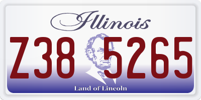 IL license plate Z385265