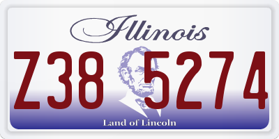 IL license plate Z385274