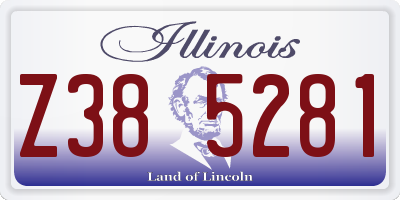 IL license plate Z385281