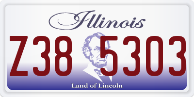IL license plate Z385303