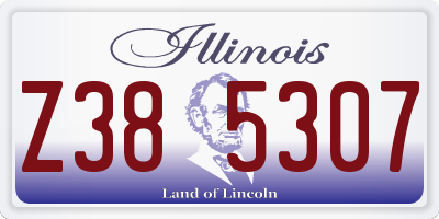 IL license plate Z385307