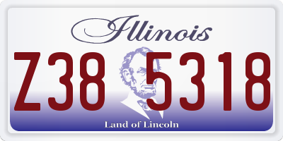 IL license plate Z385318