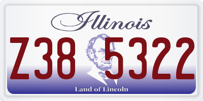 IL license plate Z385322