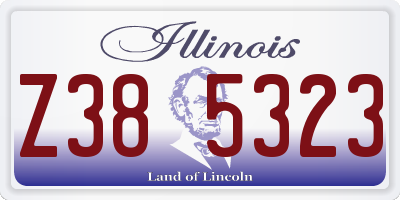 IL license plate Z385323