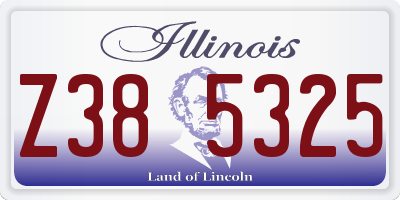 IL license plate Z385325