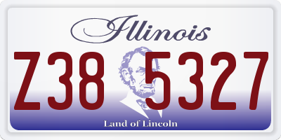 IL license plate Z385327