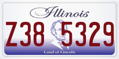 IL license plate Z385329