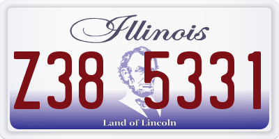 IL license plate Z385331