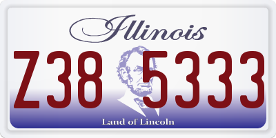 IL license plate Z385333